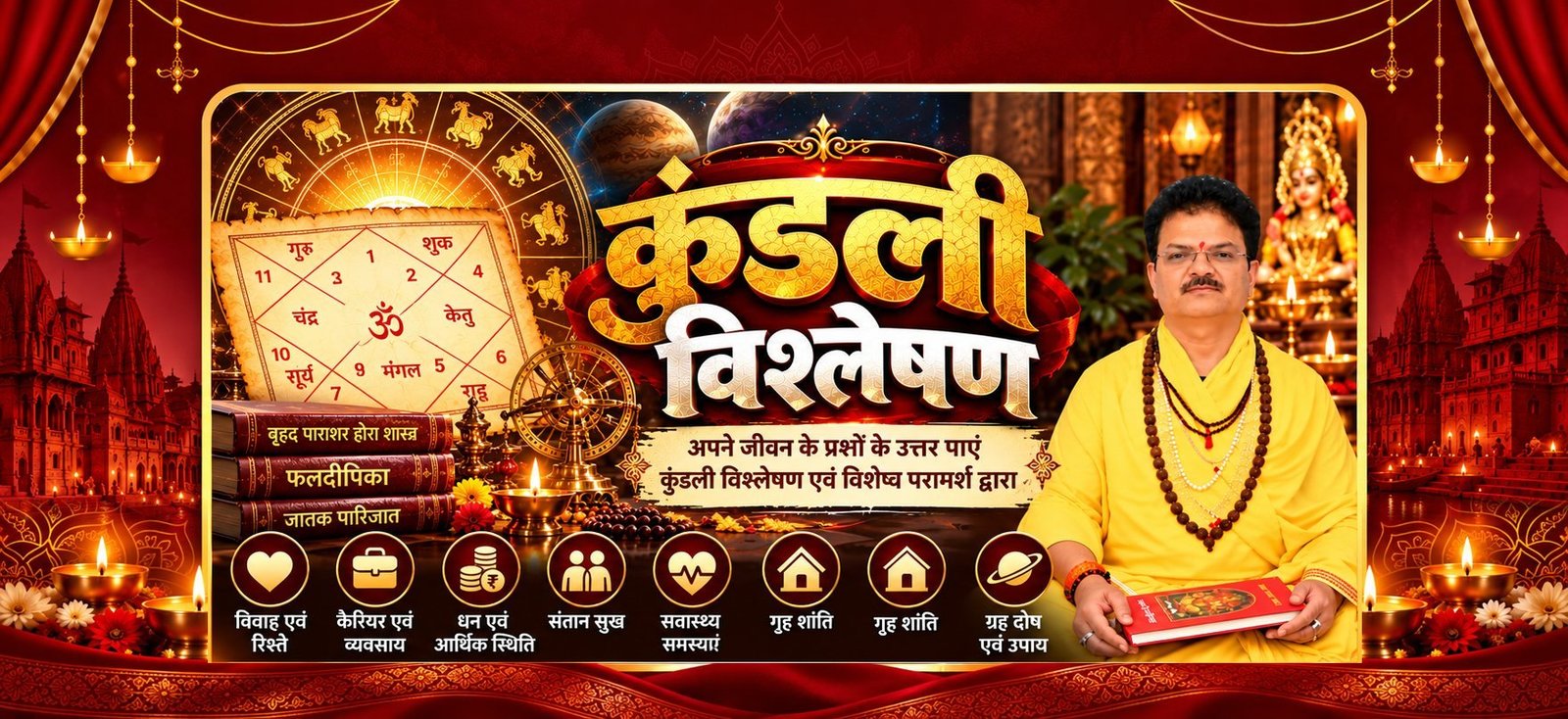 कुंडली विश्लेषण एवं ज्योतिष परामर्श - ऋषि शांडिल्य